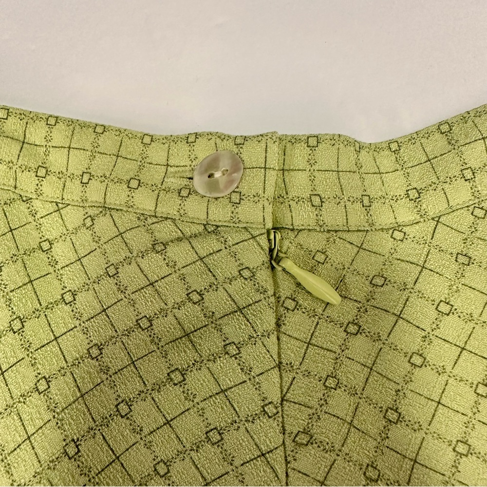 Tommy Bahama 100% silk Light Green Skirt size 14 - Picture 3 of 7